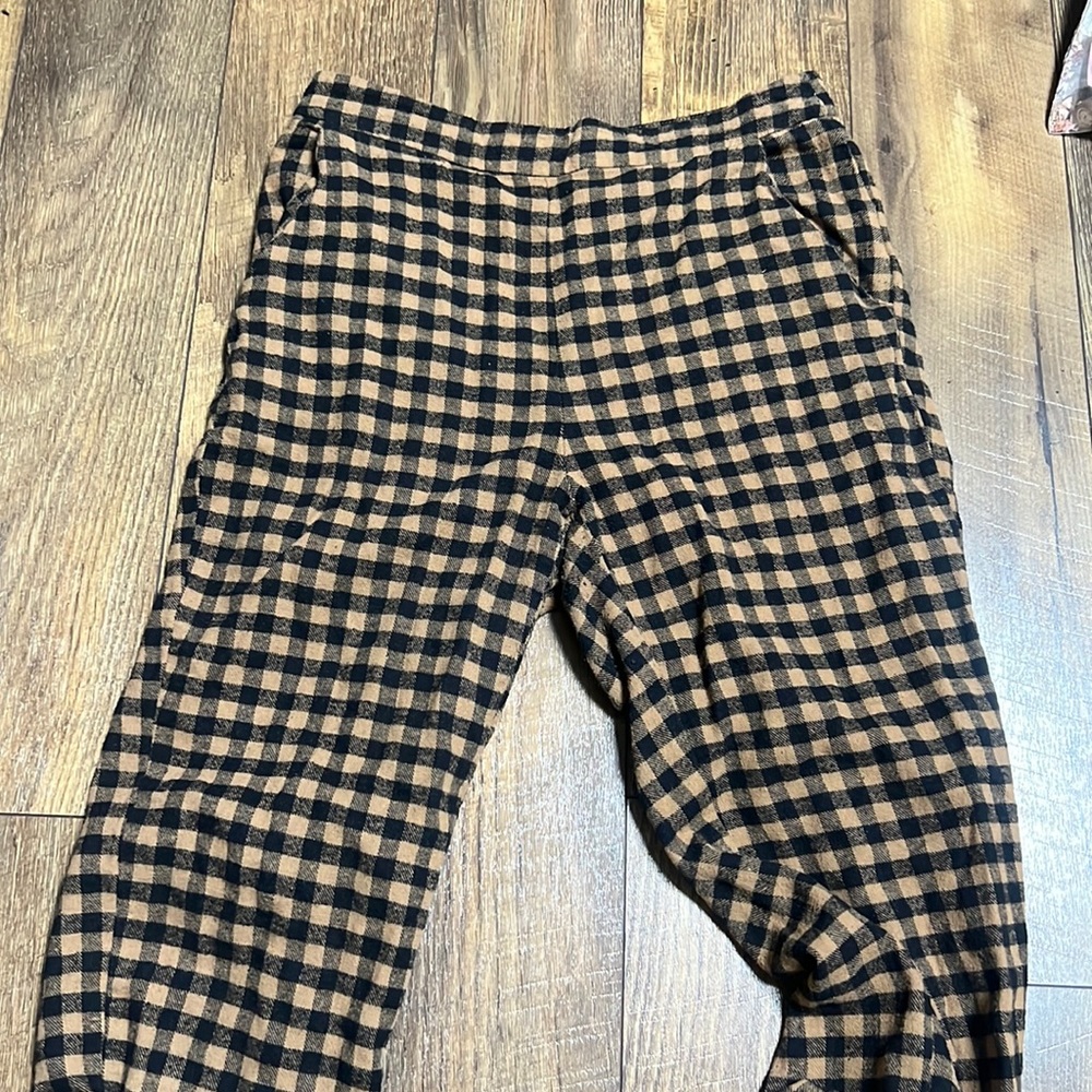 12th tribe salty blonde collab bishop tan checkered trousers